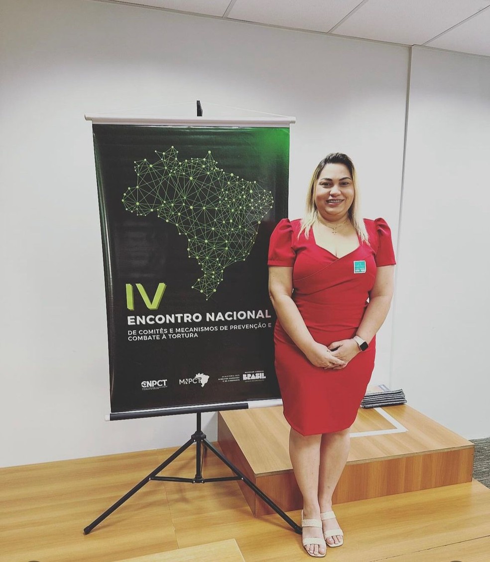 Luciane participa de eventos em órgãos públicos pelo Brasil. — Foto: Reprodução/Instagram