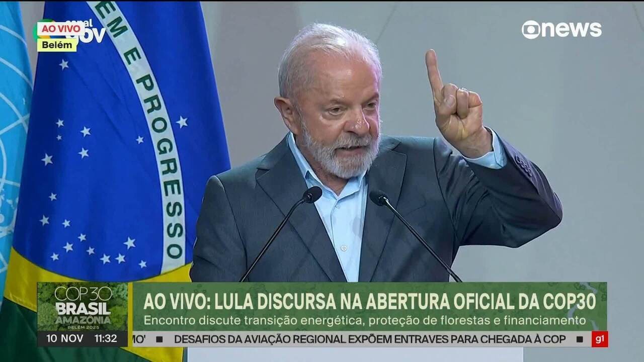 Lula discursa na abertura da COP30 e diz ser preciso 'impor nova derrota' aos negacionistas