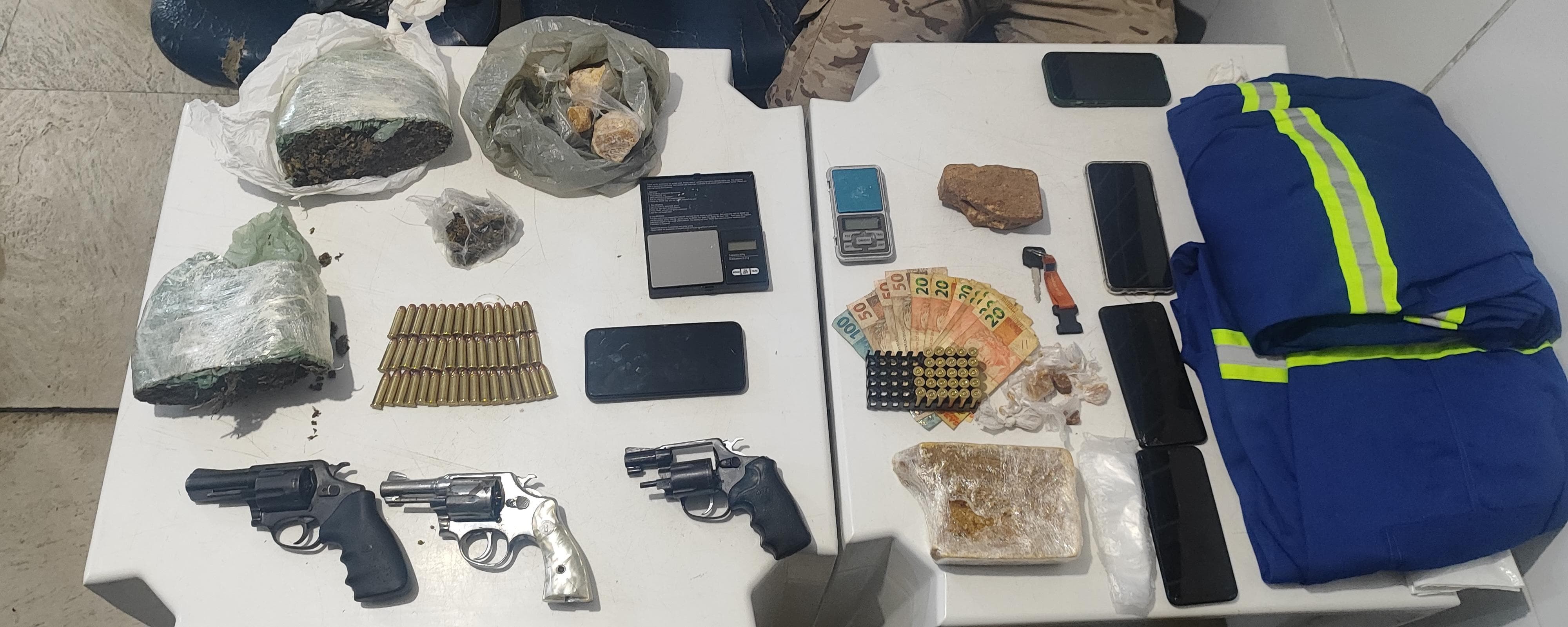 PM prende em flagrante três homens suspeitos de tentativa de homicídios e tráfico de drogas em Petrolina