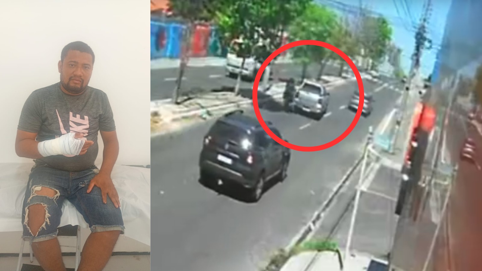 VÍDEO: Motociclista e passageiro ficam feridos após serem atropelados por homem no PI: 'fez gesto de arma com a mão e jogou o carro'