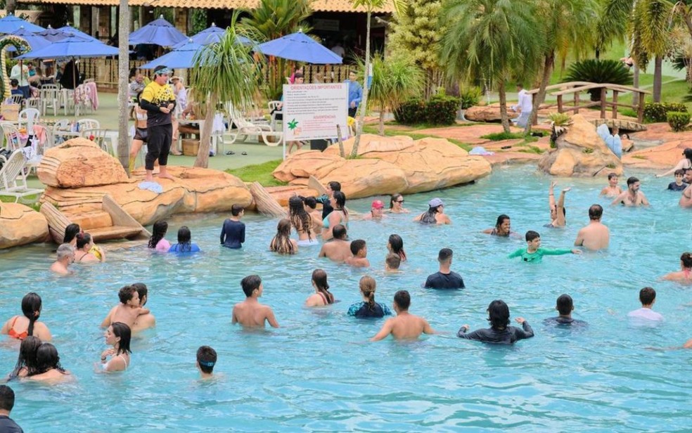 Três Ilhas Acqua Park, em Goiânia — Foto: Reprodução/Redes Sociais