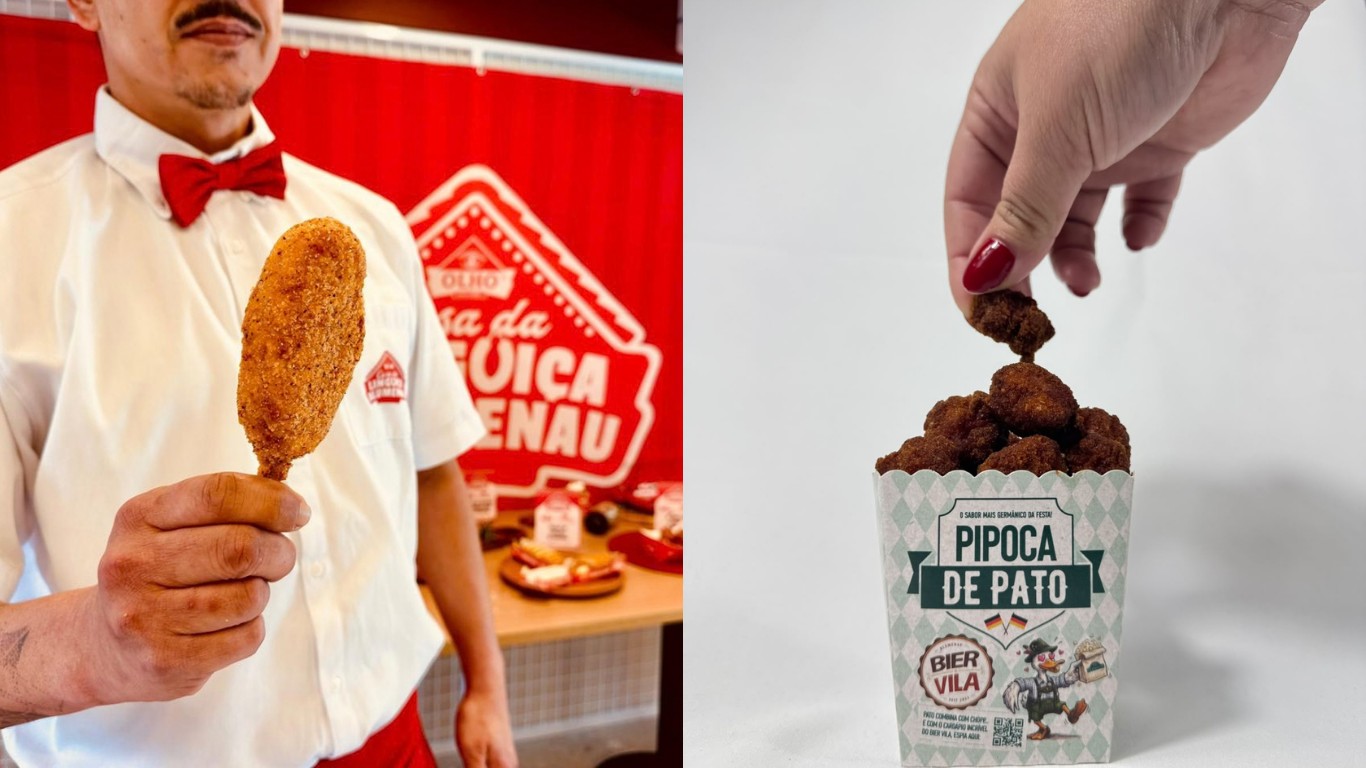 Picolé de linguiça a pipoca de pato: Oktoberfest Blumenau surpreende com novidades gastronômicas