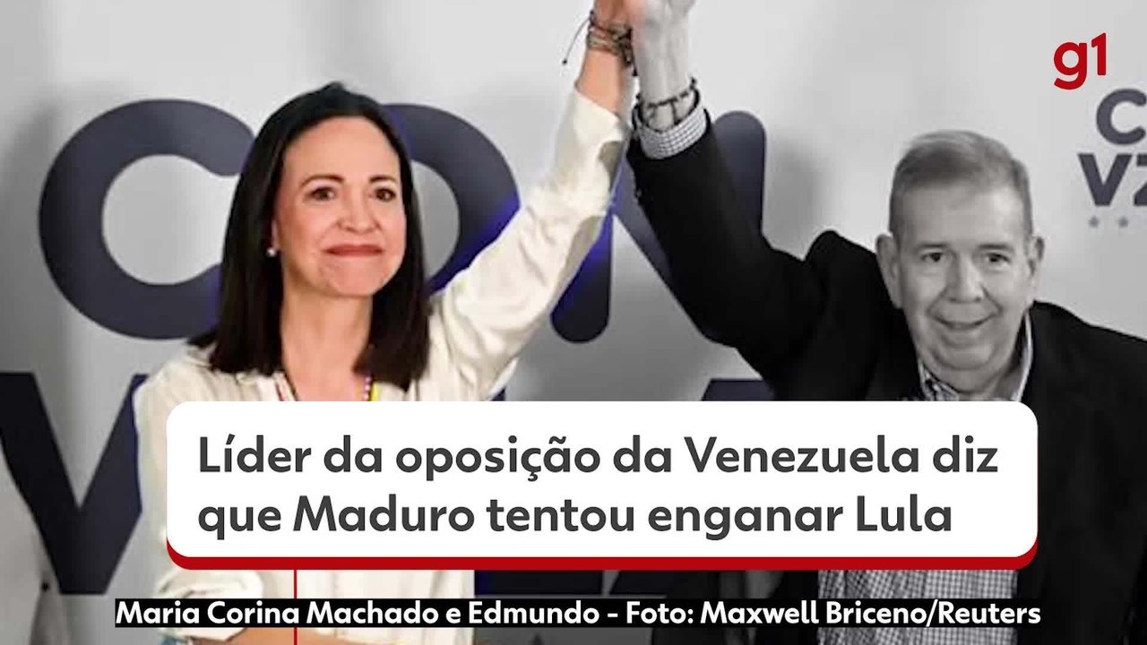 Líder da oposição diz que Maduro tentou enganar Lula sobre eleições na Venezuela e cobra pressão de líderes internacionais
