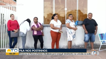 Moradores reclamam de filas para conseguir atendimento nos postos de saúde de Palmas