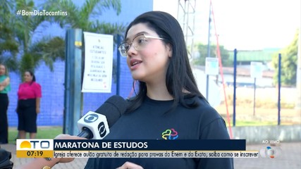 Igreja oferece aulão gratuito de redação para as provas do Enem e Exato