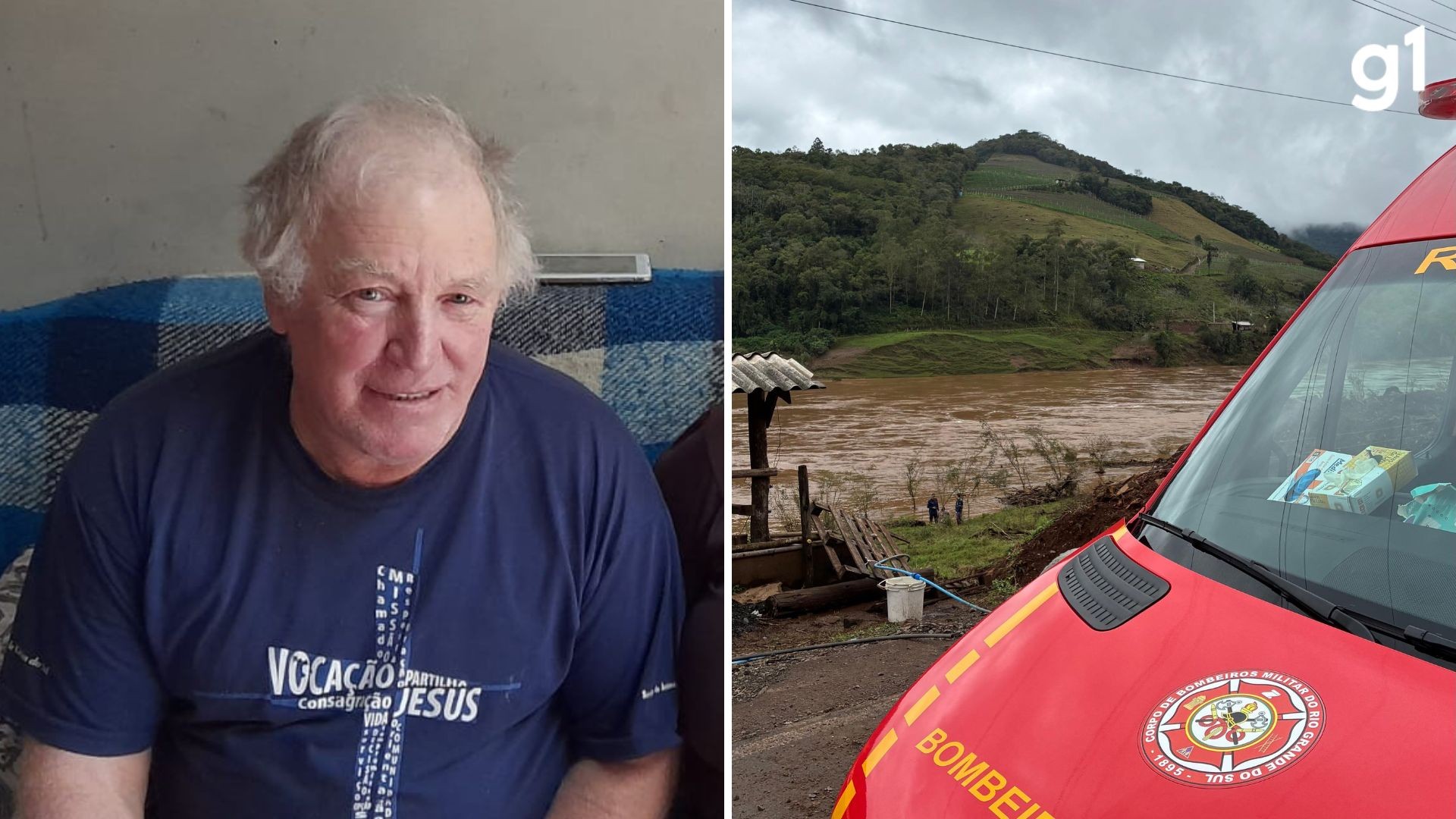 Pai de mulher que gravou casa sendo levada por correnteza morre após cair no mesmo rio na Serra Gaúcha