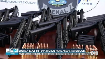 Justiça exige sistema digital para armas e munições em Palmas