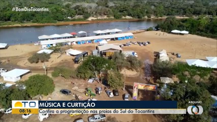 Confira as programações musicais nas praias do sul do Tocantins