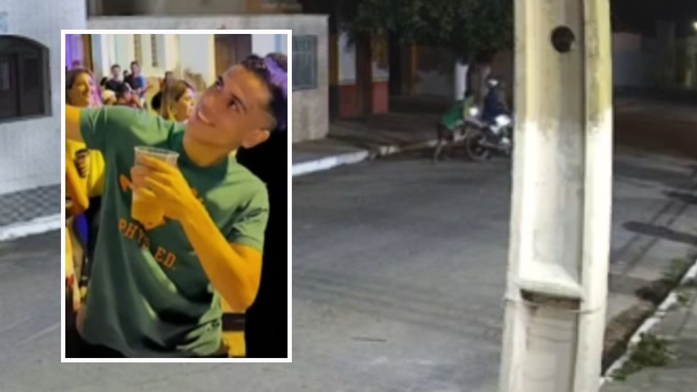 Homem é assassinado com golpe de faca ao tentar separar briga na cidade de Potengi, no Ceará — Foto: TV Verdes Mares/Reprodução