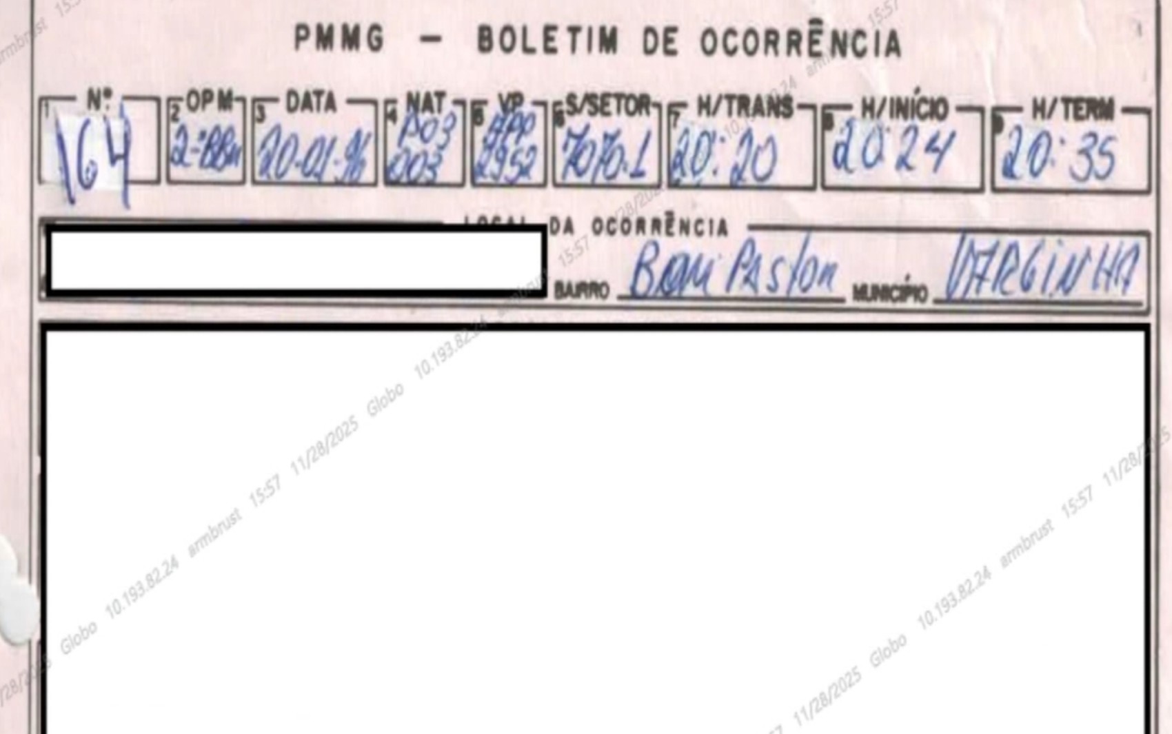 'Por que foram removidos?': boletins de ocorrência rasurados alimentam dúvidas sobre registros do 'Caso Varginha'