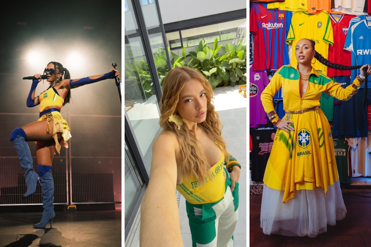 Camisas de futebol viram vestidos e corsets nas mãos de estilista do interior de SP; Anitta e Rafa Kalimann aderem