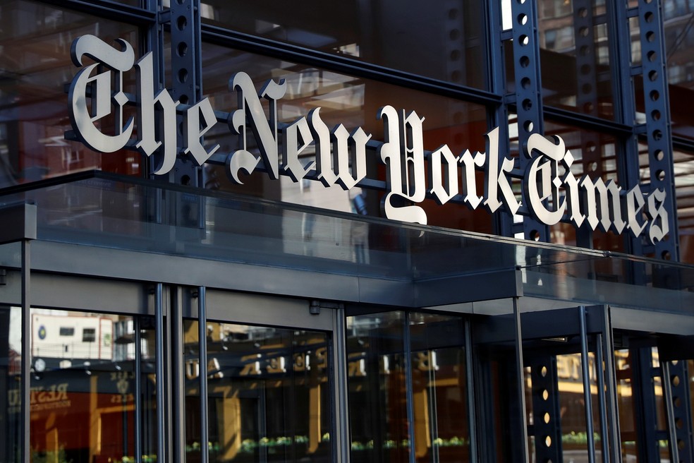 Prédio do New York Times em Nova York — Foto: Shannon Stapleton/Reuters