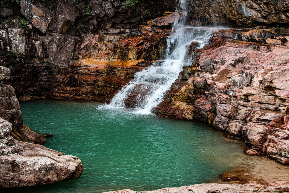 Cachoeira Urucá, em Uiramutã — Foto: Secom-RR/Divulgação