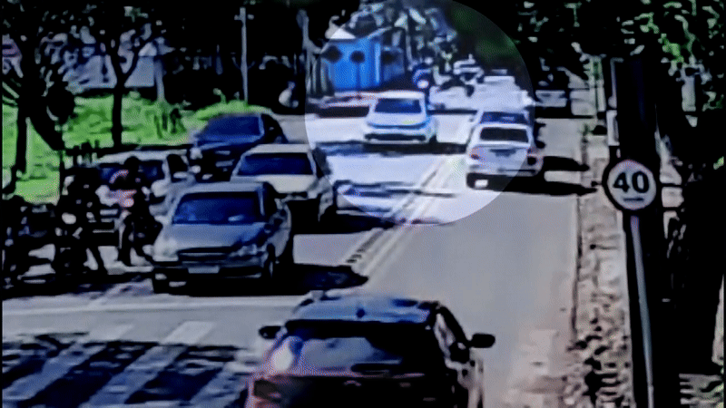 Motociclista sobrevive após ser atropelado por trem no Paraná