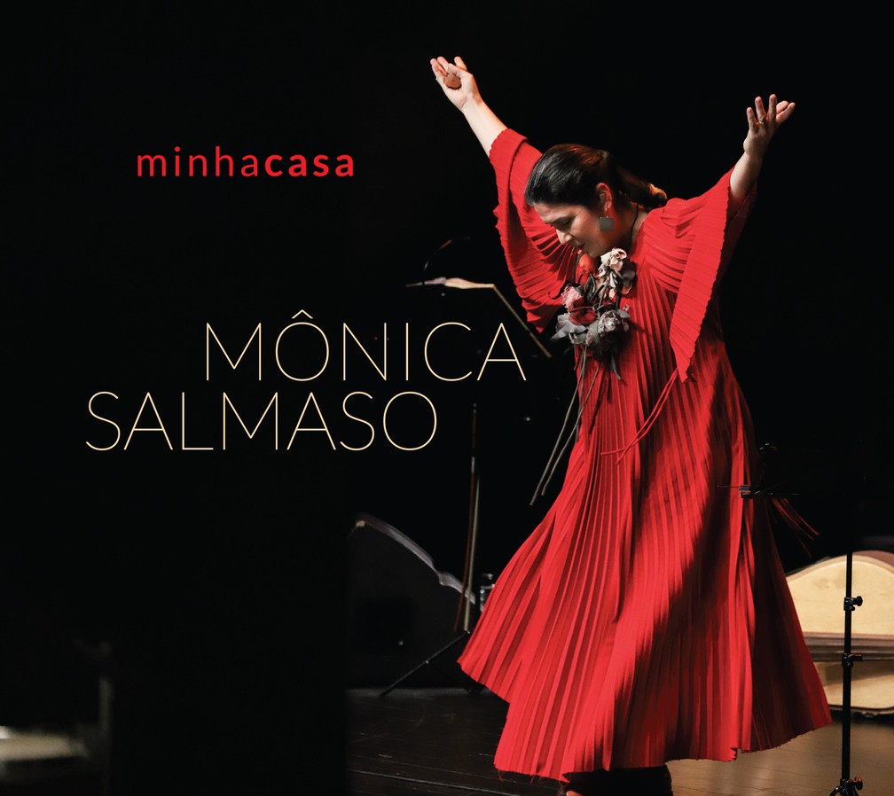 Capa da capa do álbum ao vivo 'Minha casa', de Mônica Salmaso — Foto: Divulgação
