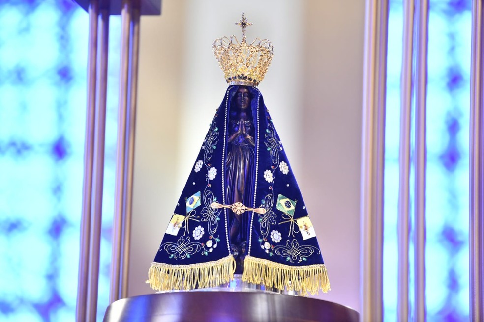 Imagem de Nossa Senhora Aparecida — Foto: Thiago Leon/Santuário Nacional