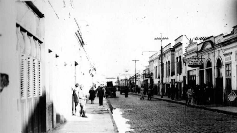 Rua Aimorés por volta de 1950 — Foto: REPRODUÇÃO SÃO PAULO PASSADO