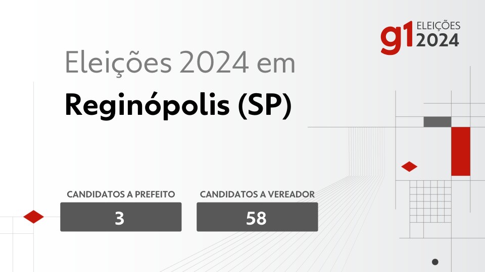 Eleições 2024 em Reginópolis (SP): veja os candidatos a prefeito e a vereador