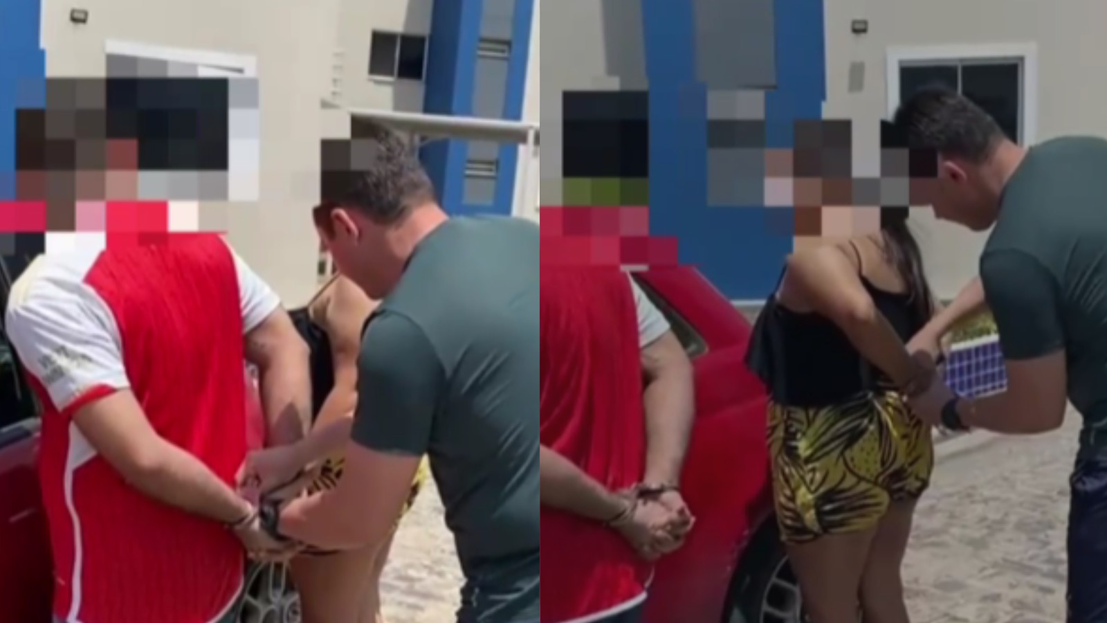 Vídeo: casal investigado por estelionato é preso com diversos eletrodomésticos em Teresina