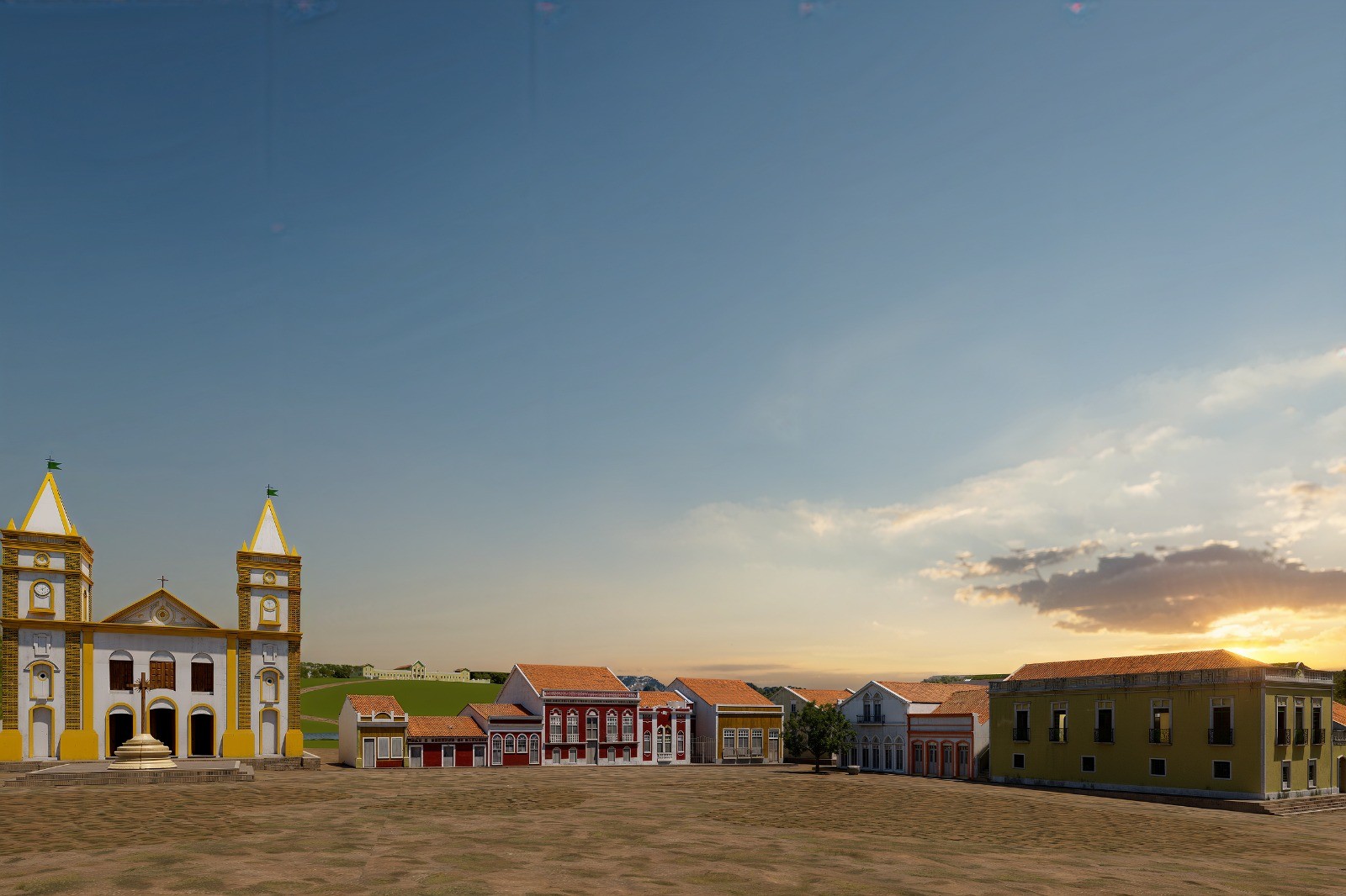 Grupo realiza a reconstrução virtual tridimensional do Centro Histórico do Crato. — Foto: José Marivaldo Neto e Maykson Dantas
