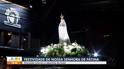 Procissão marcou a abertura da festividade de Nossa Senhora de Fátima
