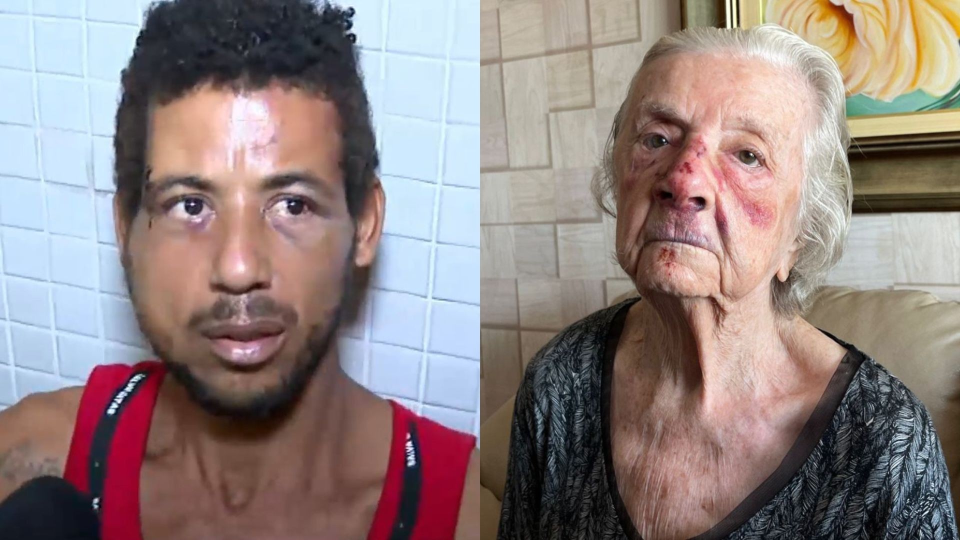 Homem que derrubou idosa de 93 anos em assalto é espancado e pede socorro em igreja no ES