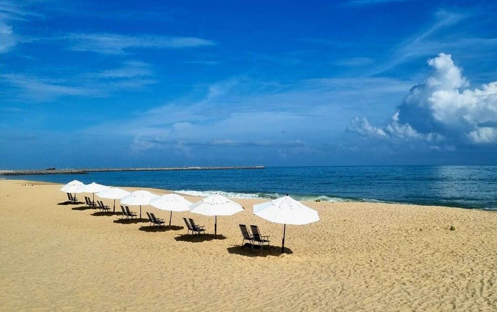 Fortaleza tem 18 trechos da orla adequados ao banho de mar neste fim de semana. — Foto: Divulgação