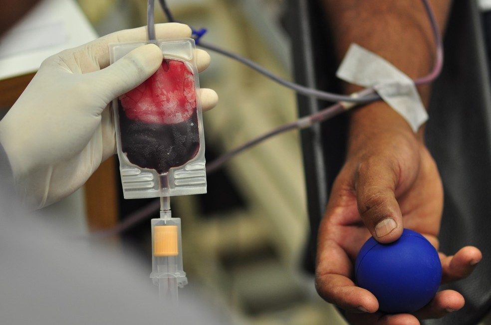 Doação de sangue — Foto: Divulgação/Prefeitura de Volta Redonda