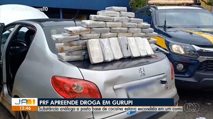 PRF apreende mais de 50 kg de drogas em porta-malas de carro na BR-153