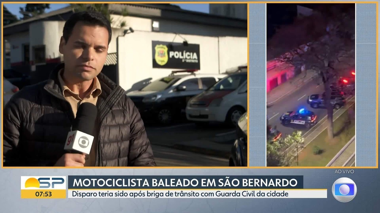 Guarda Civil Municipal atira em motociclista após discussão no trânsito em São Bernardo do Campo