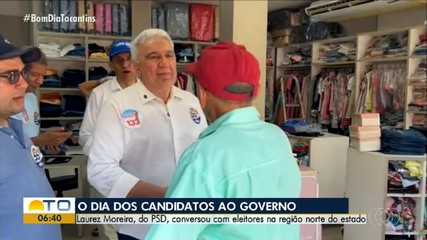 Laurez Moreira, do PSD, realizou caminhada na região norte do estado