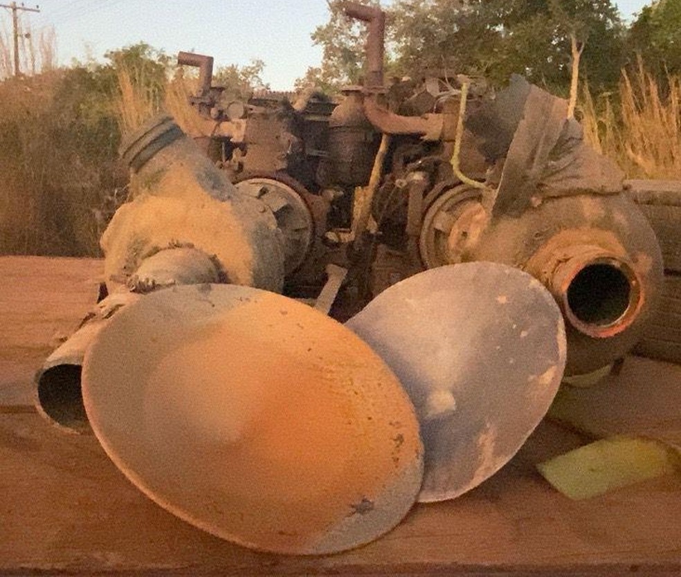 Equipamentos foram apreendidos pelos policiais e os suspeitos presos — Foto: Polícia Militar de Proteção Ambiental