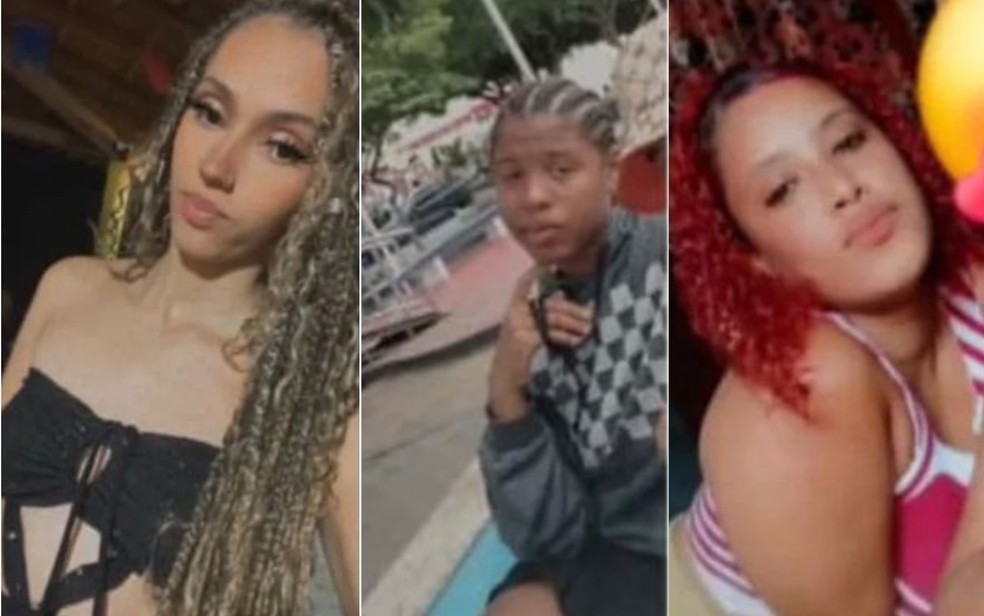 Carol, Rafaela e Letícia desapareceram após buscar roupas em Anguera — Foto: Redes sociais