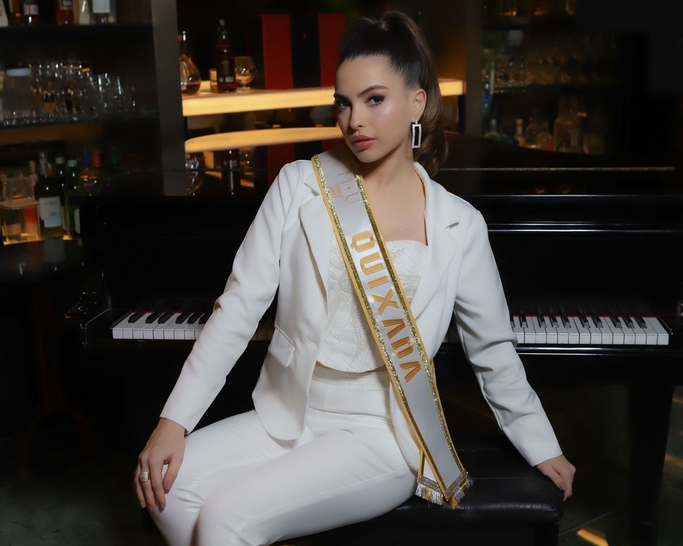 Jacqueline Braga é a representante de Quixadá no Miss Universo Ceará 2023. — Foto: Álvaro Bravo Júnior/ Divulgação