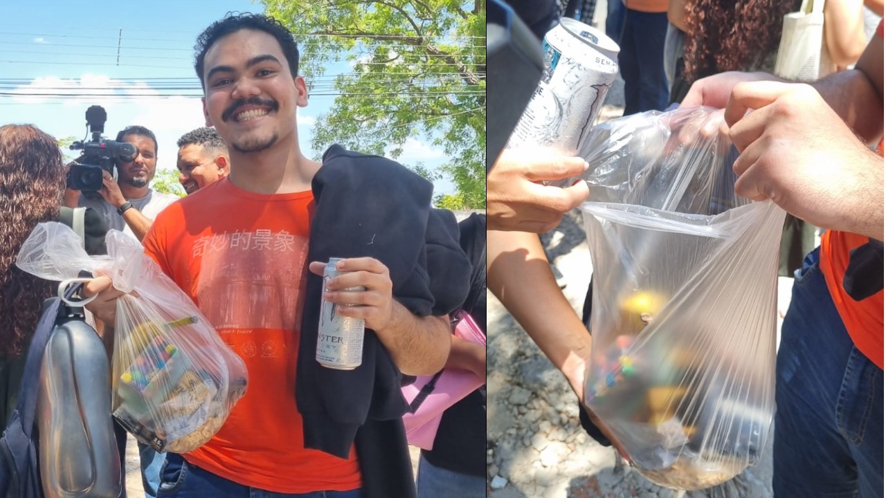 Aluno leva mais de 6 lanches para 2° dia de prova do Enem: ‘me relaxa’