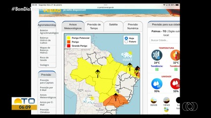 Saiba como fica a previsão do tempo para o Tocantins