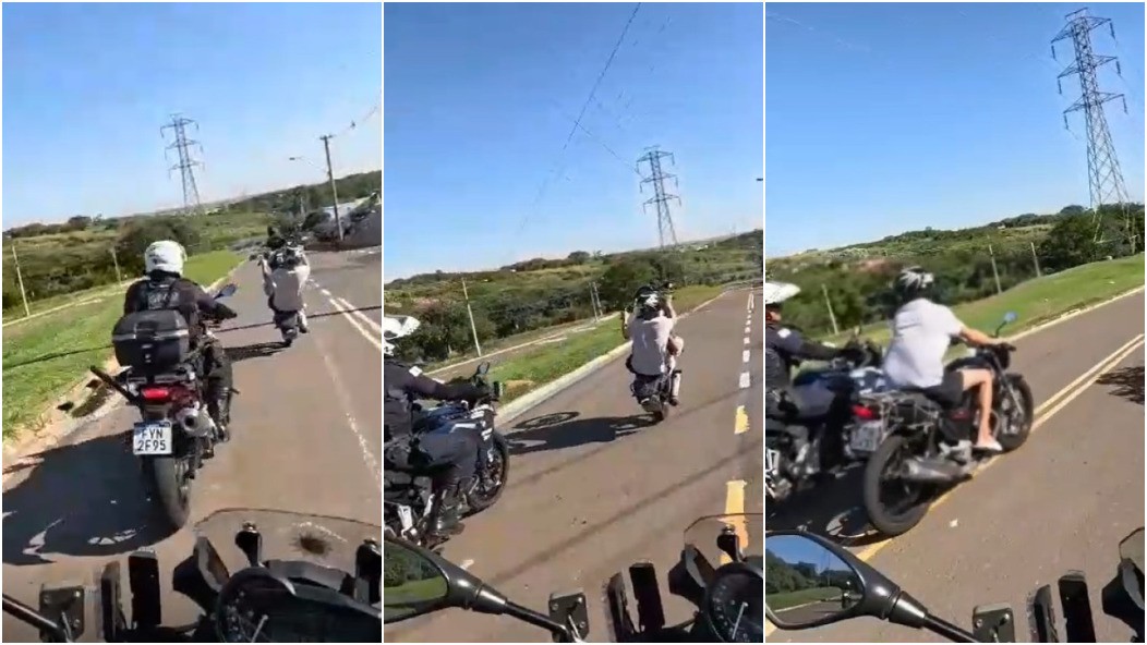 VÍDEO: GM flagra momento em que motociclista empina moto em Campinas 