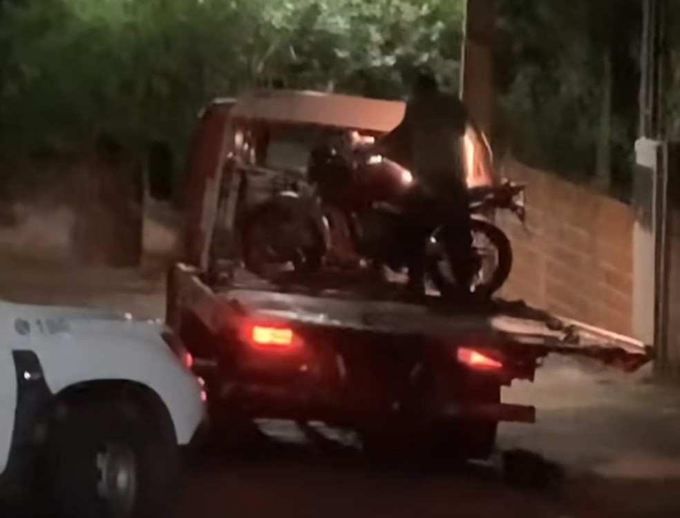 Policial militar acertou tiro na nuca de motociclista em Presidente Prudente (SP) — Foto: Redes sociais