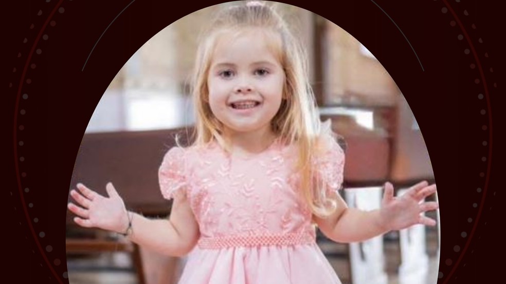 Sofia Aparecida Iaciuk tinha 3 anos de idade — Foto: Reprodução/Funerária São João
