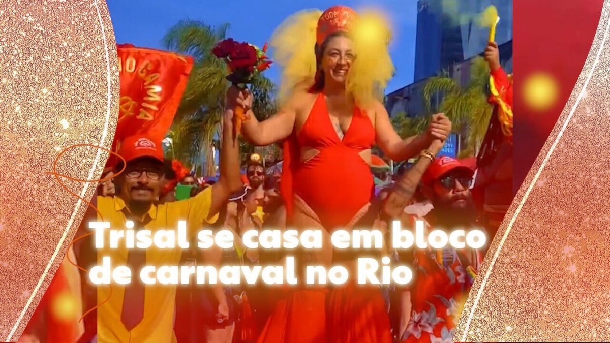 Trisal se casa em bloco de carnaval na Zona Portuária do Rio