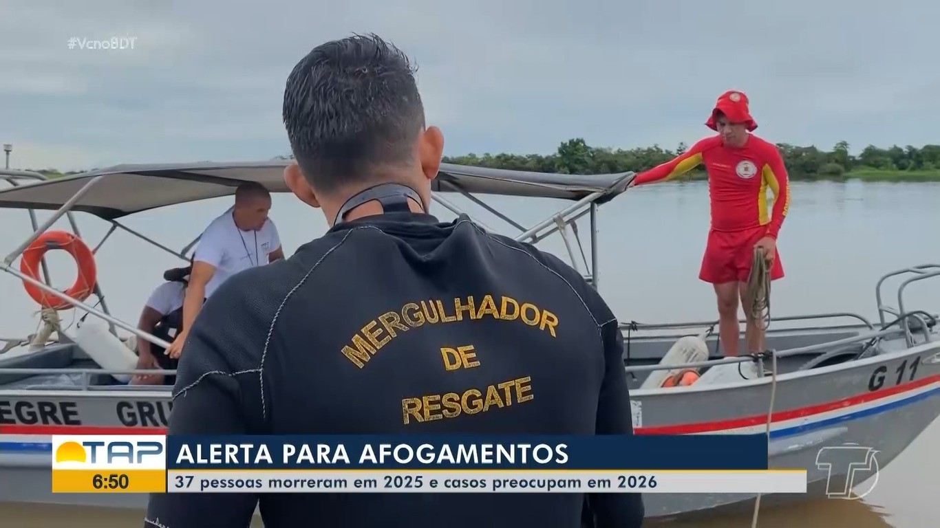 Alerta na região: Corpo de Bombeiros registra 5 mortes por afogamento em 2026