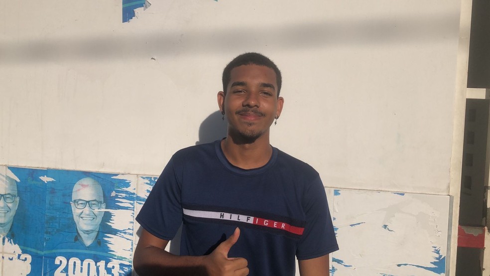 Wandilson da Purificao, de 18 anos, fez o Enem no Colgio Lus Viana, em Salvador — Foto: Joo Souza/g1 BA
