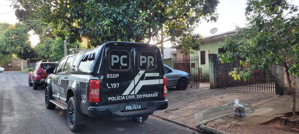 Alvo da operação Bad Vibes, em Paranavaí, foi preso em flagrante. — Foto: Thaís Ludescher/RPC