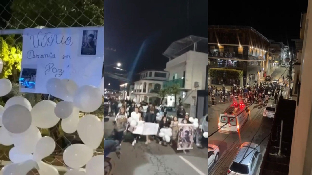 Manifestação cobra justiça pela morte de menino de 10 anos atropelado por moto em MG