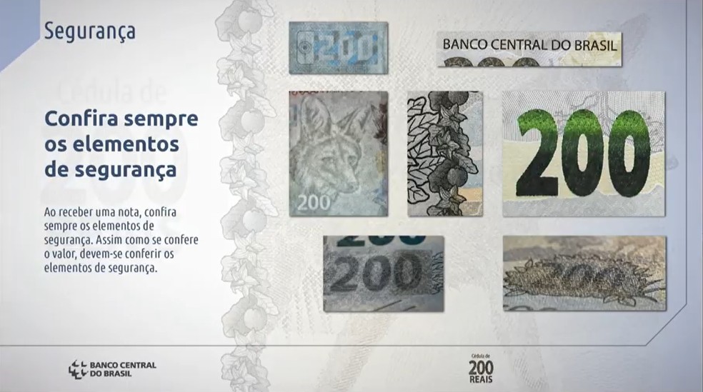 Nota de R$ 200 começou a ser emitida em setembro de 2020 — Foto: Reprodução / Youtube