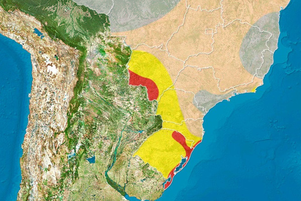 Alerta laranja em MS: ciclone extratropical traz ventos de até 85 km/h e temporais