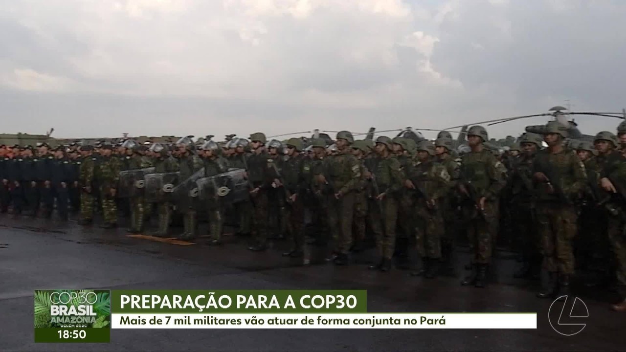 Forças Armadas e PRF mobilizam mais de 8 mil integrantes para garantir segurança durante a COP30 no Pará