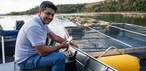 Tiago usa aplicativos de precisão em sua represa, em Caconde