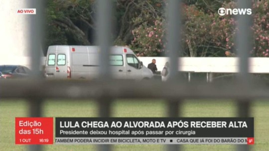 Lula recebe alta antecipada e chega ao Palácio do Alvorada - Programa: Jornal GloboNews 
