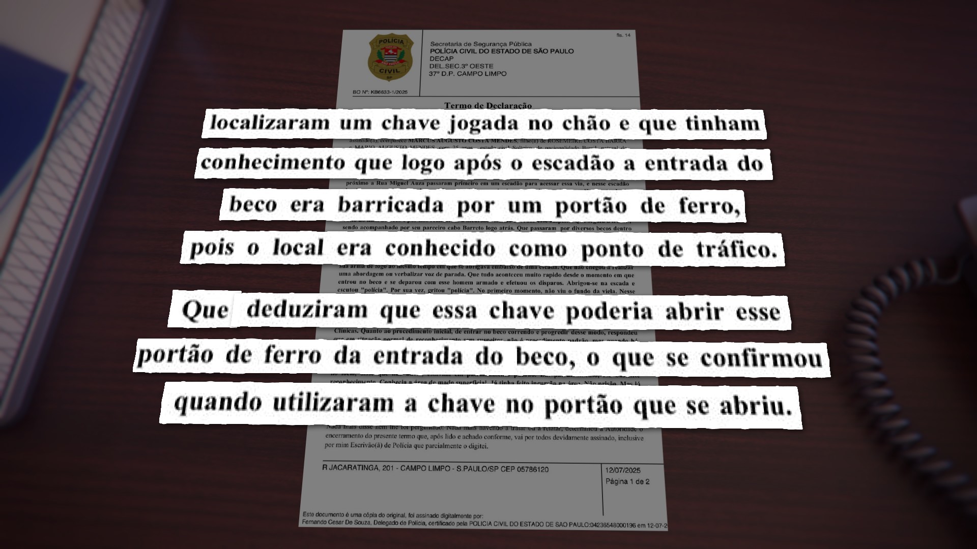 Novas imagens mostram ação de policial militar da Rota que matou policial civil na Zona Sul de SP